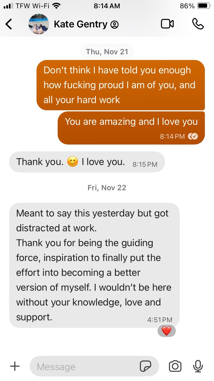 Client testimonial